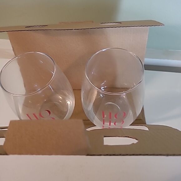 Ho Ho Ho Stemless Wine Glasses - Picture 3 of 3